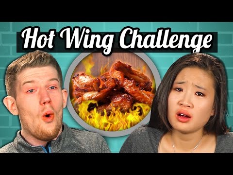 ADULTS vs. FOOD - HOT WINGS CHALLENGE