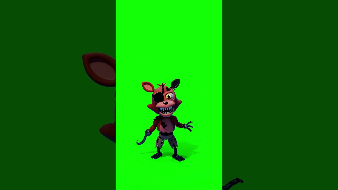 Adventure Withered Foxy FNaF Workshop Animation | Green Screen