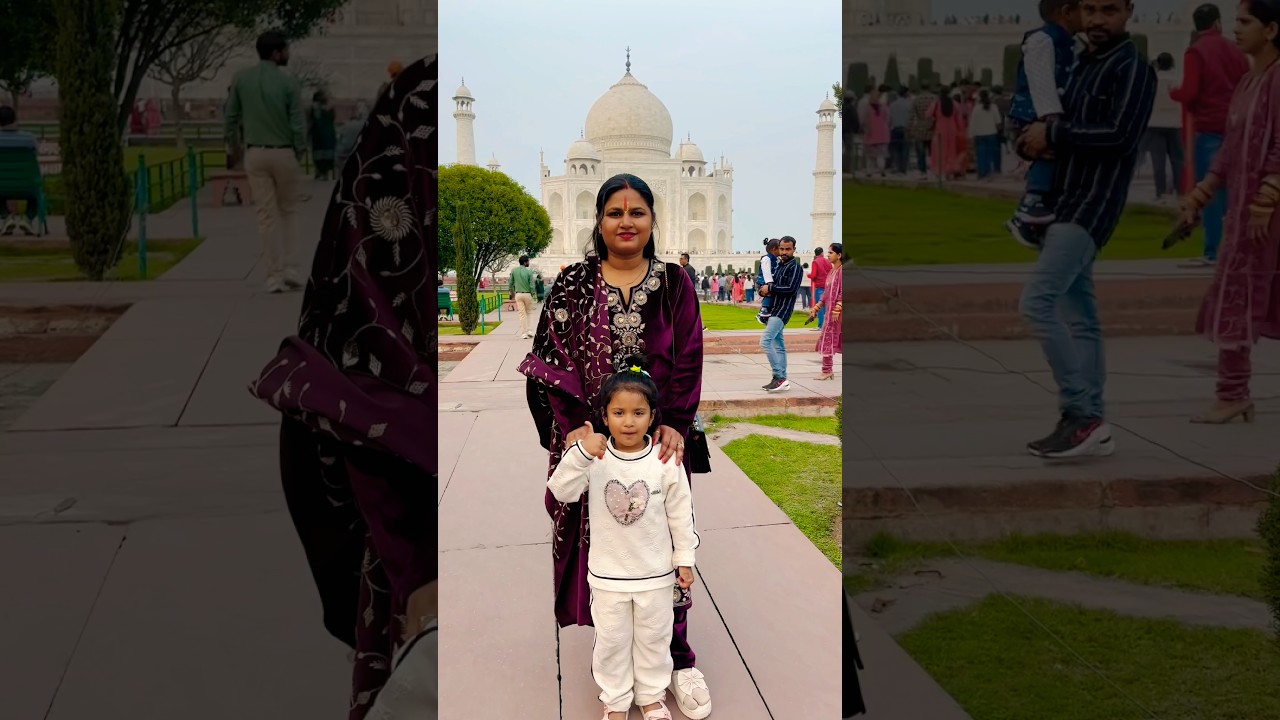 Advika ne Agra m Tajmahal Dekha ❤️ #shorts