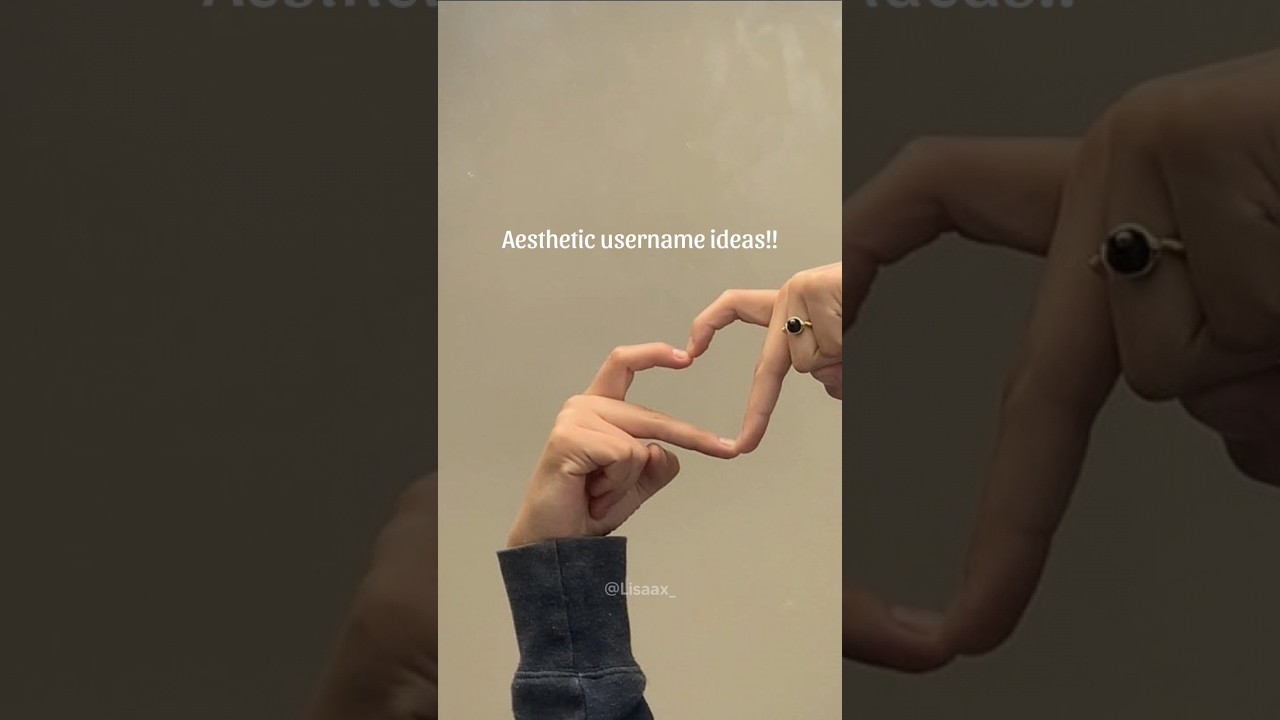 Aesthetic username ideas 💡!!