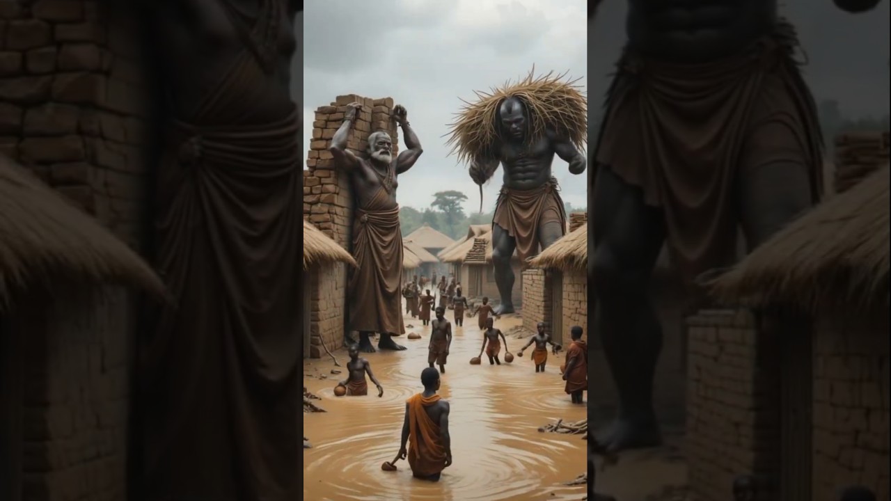 African Tribe Dogon & Bantu Giants Rebuilding #ai#fusion#bantu#africa#tribe#tribal#shorts#shortsfeed