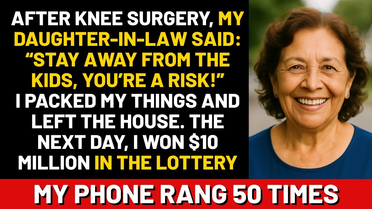 After knee surgery, my daughter-in-law said: STAY AWAY FROM THE KIDS, YOU’RE A RISK! I packed my...