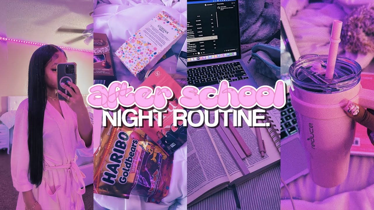 AFTER SCHOOL NIGHT ROUTINE | target run, solo date, homework, skincare, haul