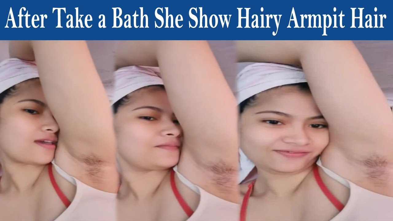 After Take a Bath She Show Hairy Armpit Hair Buzz Cut | Headshave in 2023