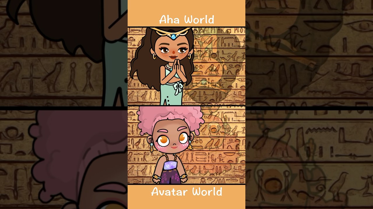 #ahaworld #avatarworld ❤️💙 Egyptian Trend #tocaboca #animation #fyp #egypt