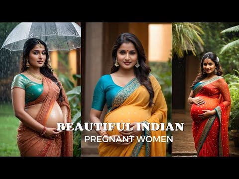 Ai India lookbook| beautiful pregnant women| खूबसूरत भारतीय गर्भवती महिलाएं| @CurvyVerseAI