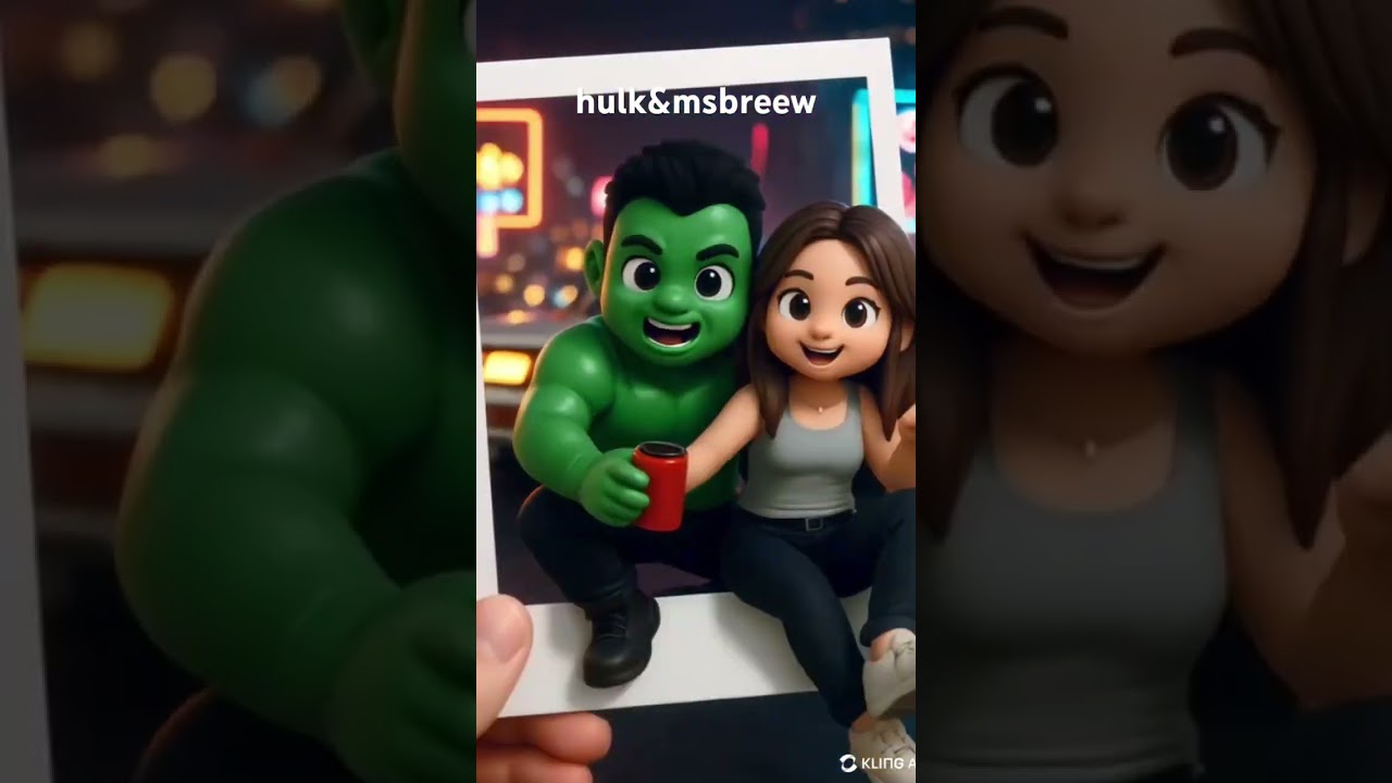 Ai Kling Hulk & Msbreew Sitting like GTA 6 #gta #gtasanandreas #klingai #msbreew