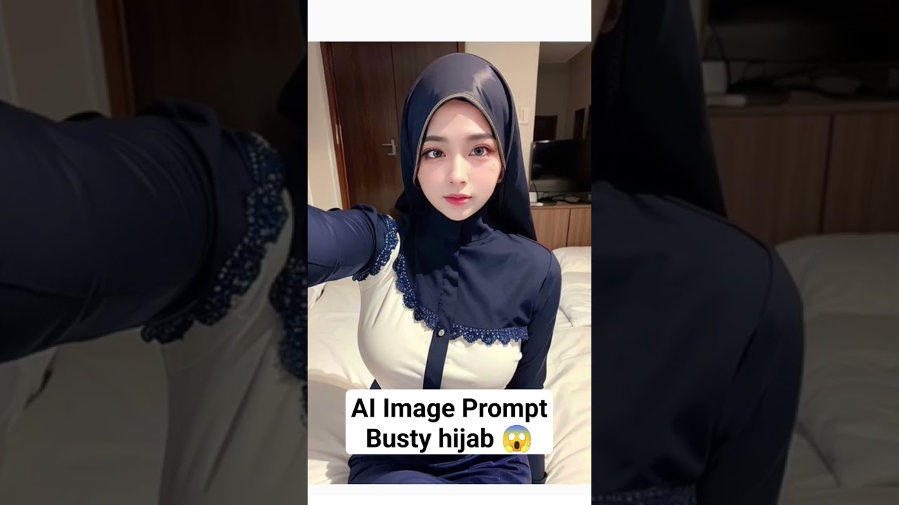 ai prompt hijab girl #ai #stablediffusion #yodayo #tutorial