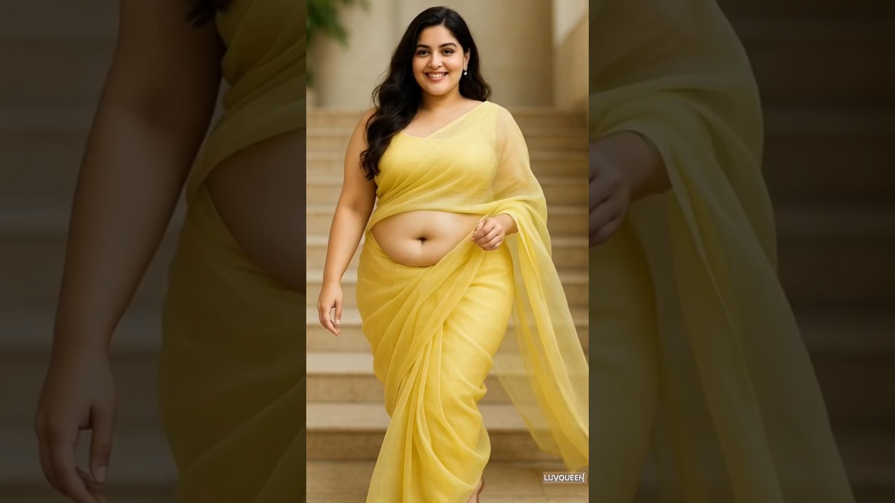 AI Saree Beauty or Real? Never Seen Such a Hot Look Before! 😳#shorts