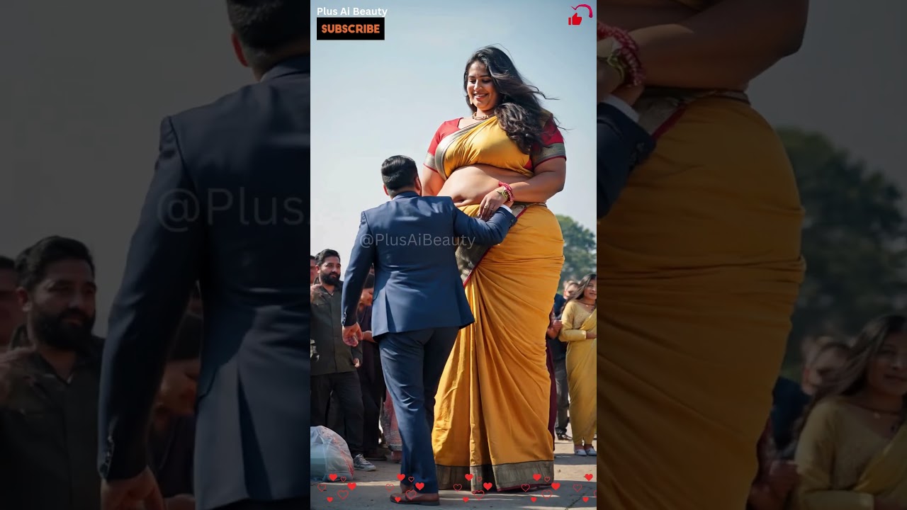 AI Vision: Tall, Strong & Stunning Plus Size Saree! 🔥