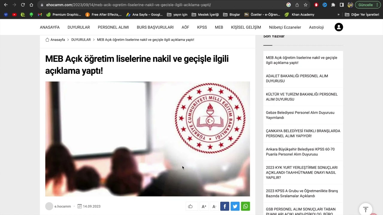 AÇIKÖĞRETİM LİSELERİNE GEÇİŞ VE NAKİLLE İLGİLİ AÇIKLAMA YAPTI- MEB AÇIKÖĞRETİME GEÇİŞ NASIL YAPILIR?