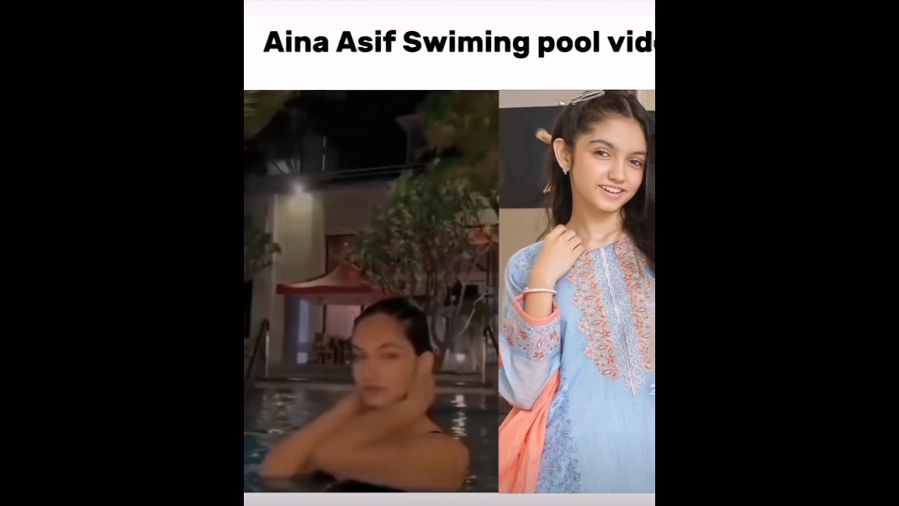 Aina Asif swimming pool video 🥱🥴#viralvideo #ainaasif