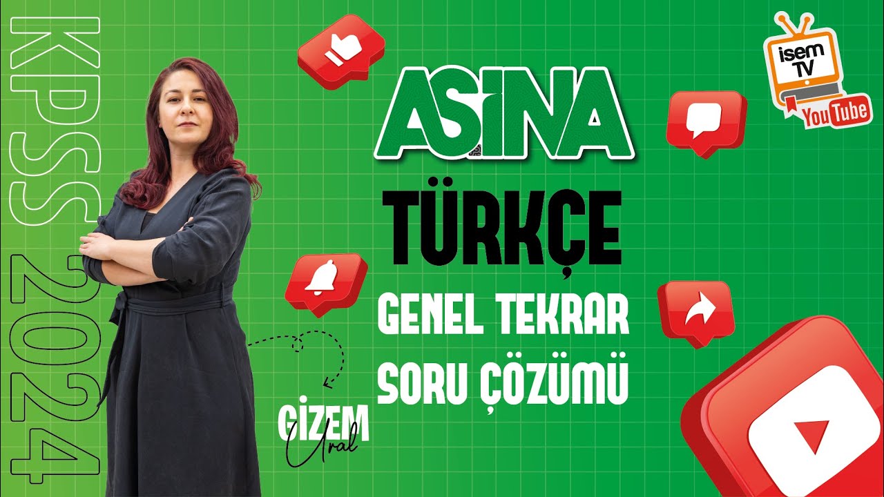 Aşina Türkçe KPSS - Gizem URAL - Genel Tekrar Soru Çözüm 10