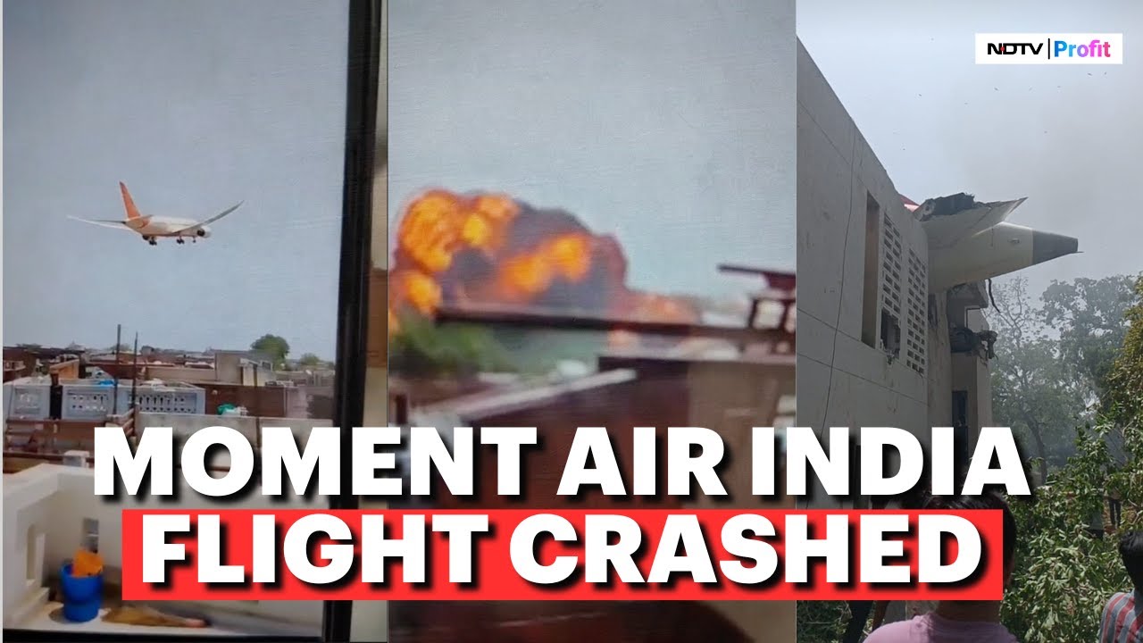 Air India Plane Crash Video: The Moment Air India Flight Crashed In Ahmedabad