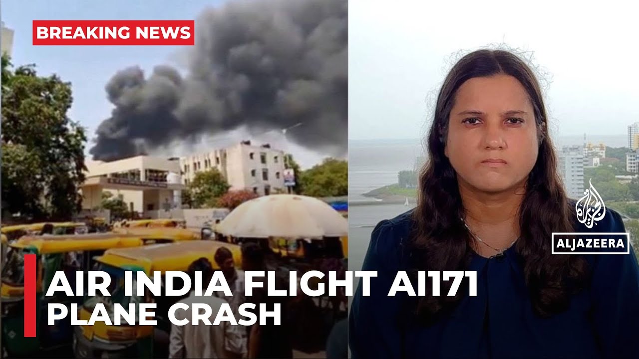 Air India plane crashes shortly after take off in Ahmedabad