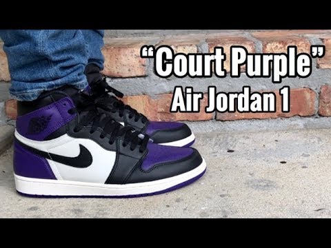 Air Jordan 1 “Court Purple” on Feet