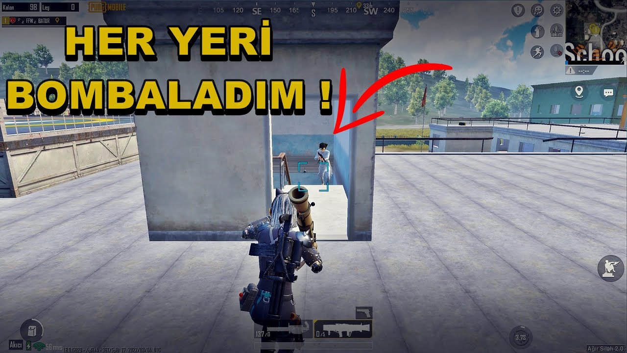 AĞIR SİLAH MODU ! HER YERİ BOMBALADIM ! ONE MAN SQUAD PUBG MOBİLE