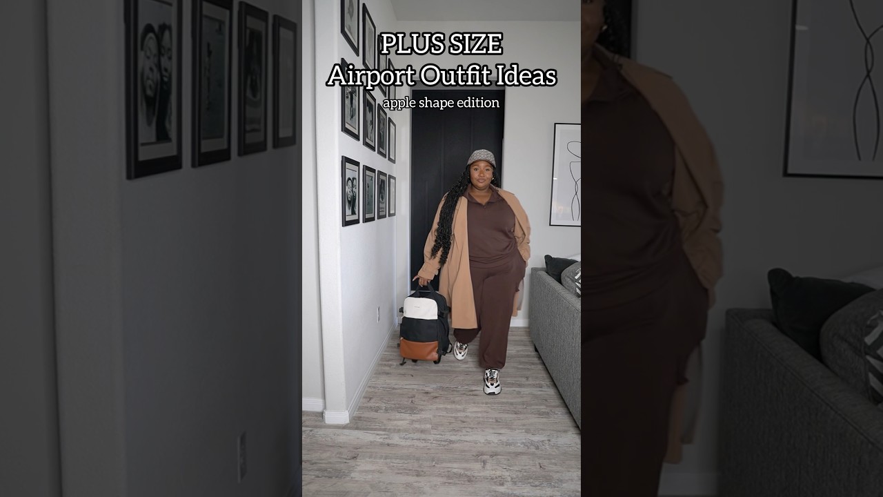Airport outfits for Plus Size Women with Large Bellies | Plus size Style & Fashion
