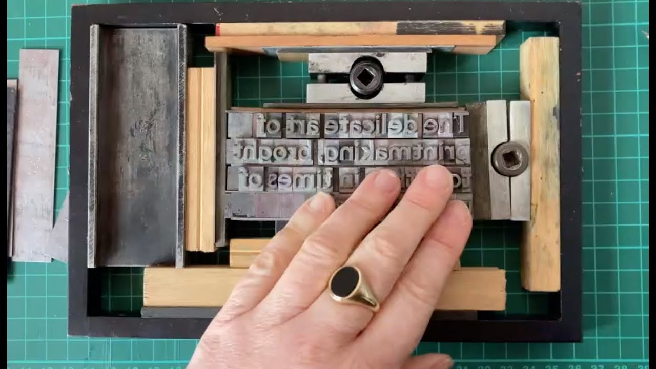 AirSpace Print Club : Type setting (for Adana Letterpress printing)
