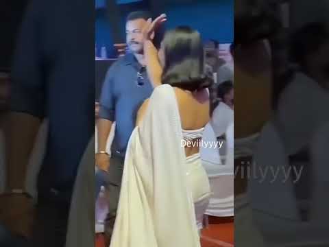 Aishwarya leksmi hot white sleeveless saree #aishwaryalekshmi #saree #kingofkotha #white #nature