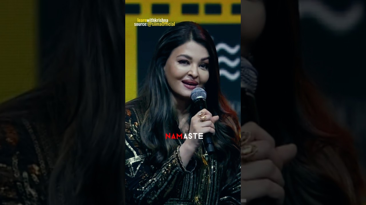 Aishwarya Rai Bachchan's😍 Cute speech With Her Daughter Aaradhya🩷🎀 | Interview
