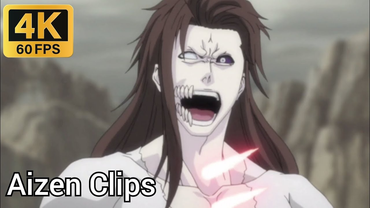 Aizen Clips for Edits (4K 60FPS) / Bleach : Ep 309