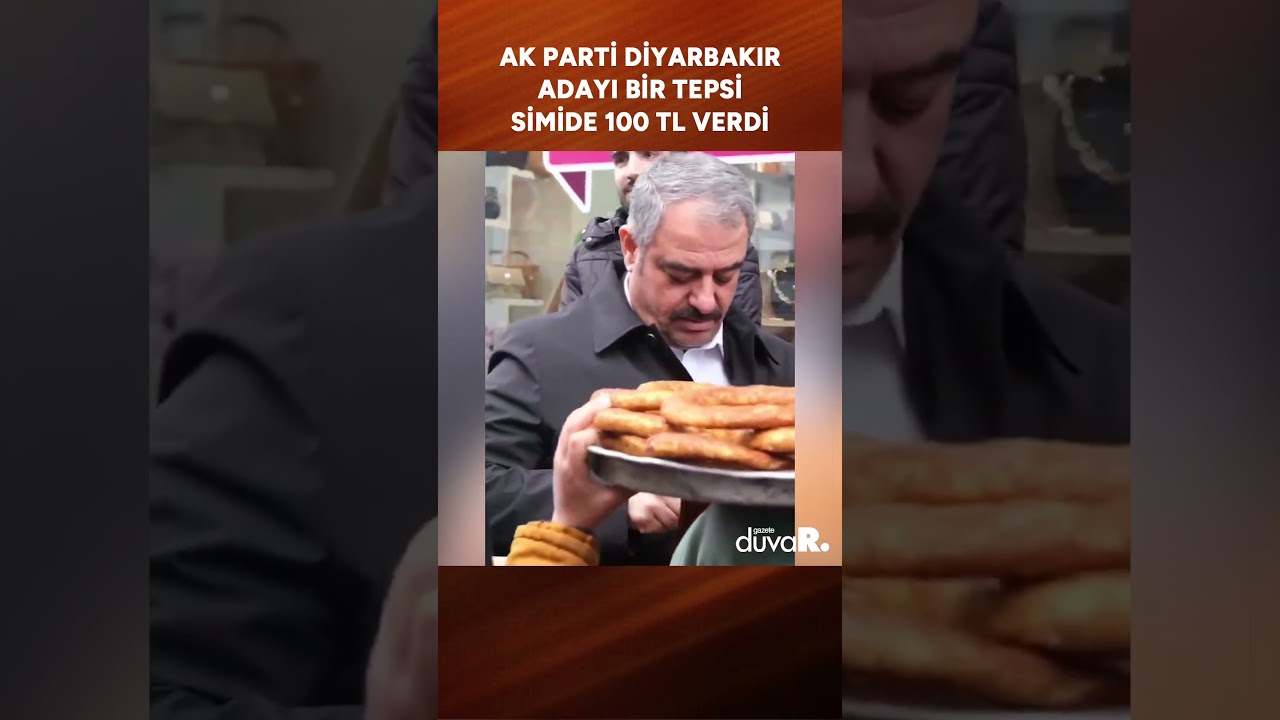 AK Parti Diyarbakır adayı bir tepsi simidi 100 TL'ye almak istedi: 'Beğenmisen he' #shorts
