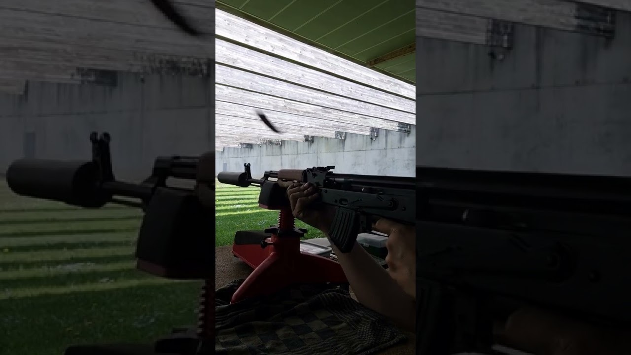 AK47 Rotor 43 shooting suppressed