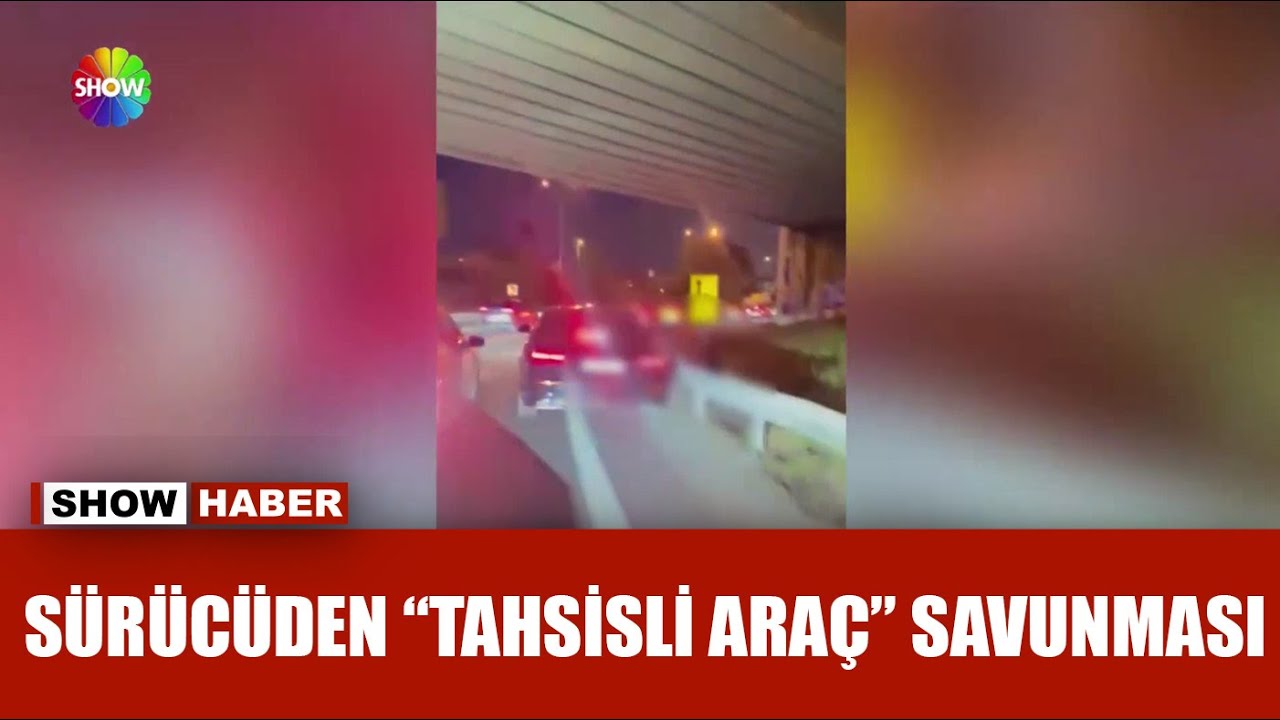 Çakar taktı, emniyet şeridinde ilerledi