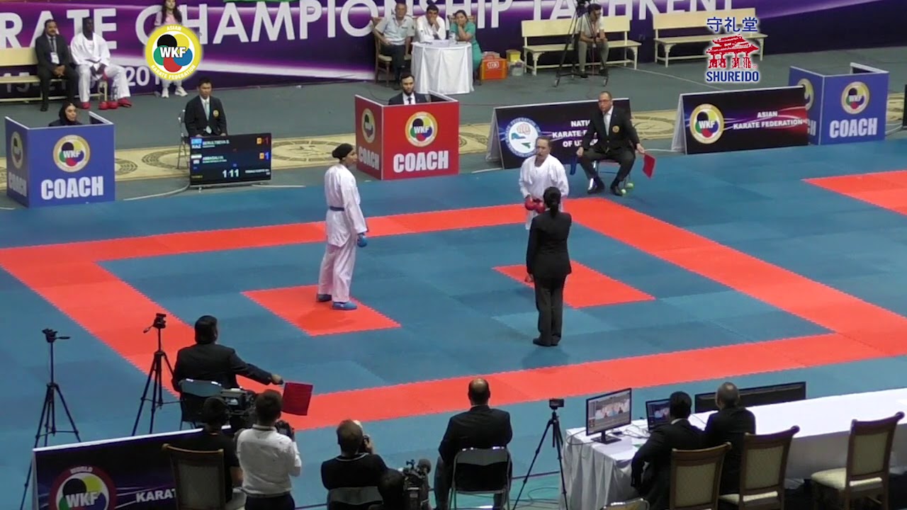 AKF2019 Sinior Kumite Female +68kg Final ABBASALI HAMIDEH vs BERULTSEVASOFYA
