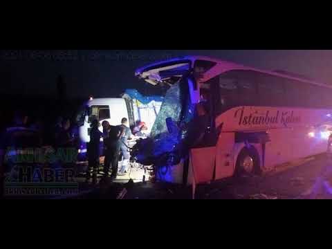 Akhisar Soma arası trafik kazası 6 ölü 37 yaralı