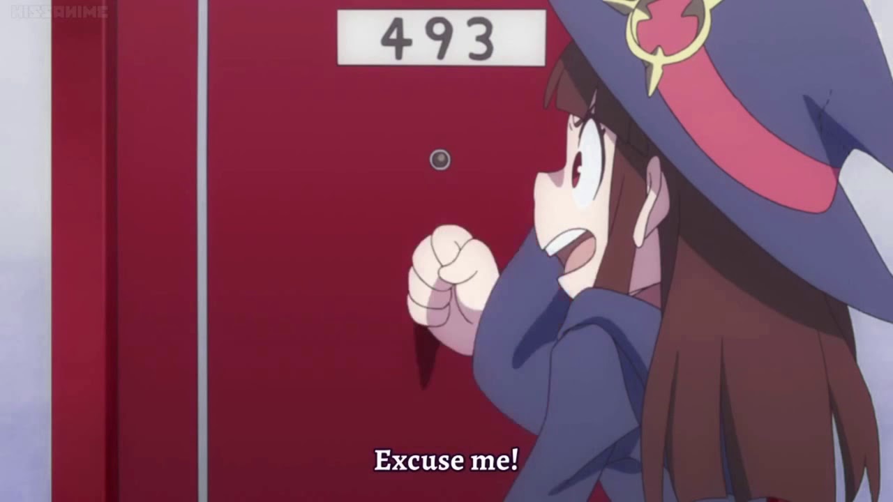 Akko opens the wrong door