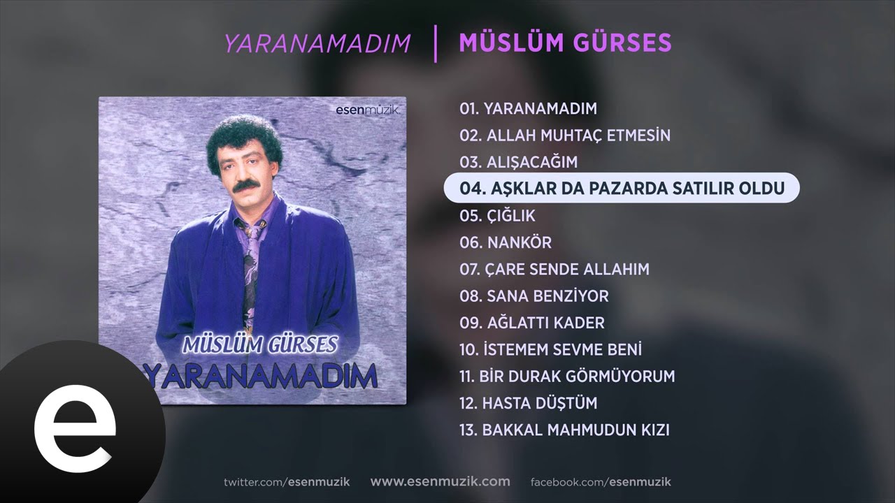 Aşklarda Pazarda Satılır Oldu (Müslüm Gürses) Official Audio #müslümgürses - Esen Müzik