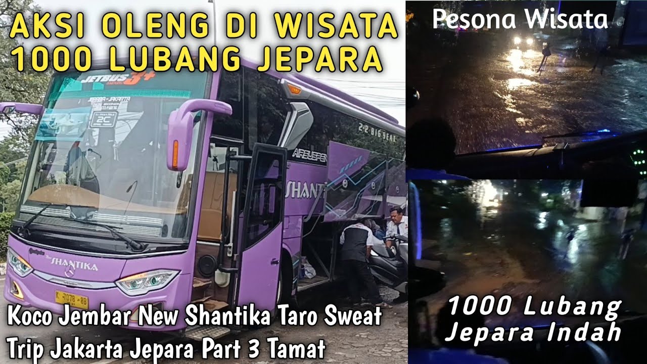 Aksi Oleng New Shantika Taro Sweat Melewati Wisata 1000 Lubang Jepara Kelet