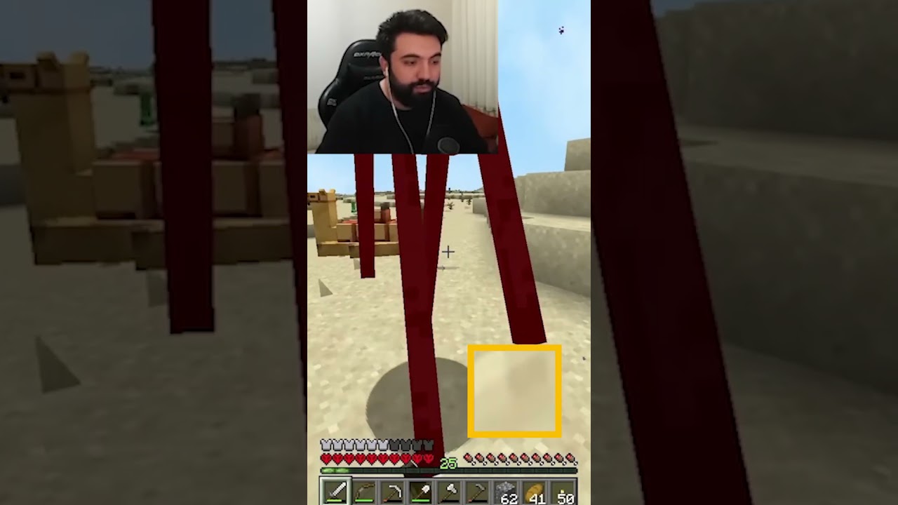 ALİ DENİZ ŞENPOTUK AZ KALSIN ÖLÜYORDU !!! (Hardcore Survival) #adş #shorts #minecraft