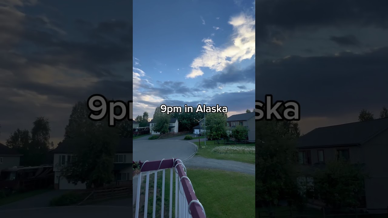 Alaska summer never gets dark 😓 #travelalaska #youtubeshorts #subscribe #alaska #viral