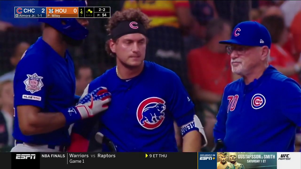 Albert Almora Jr in Tears after striking Little Girl with 100 MPH Foul Ball