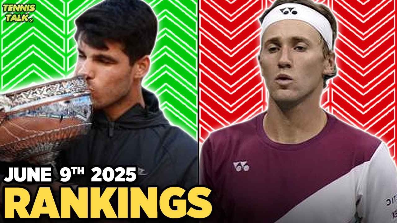 Alcaraz, Gauff Win French Open 2025 | Swiatek, Ruud Fall | Tennis Rankings