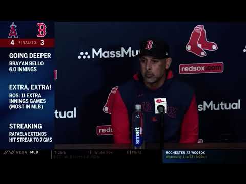 Alex Cora after the 17th one-run loss for the Red Sox: “At one point it has to be on me, I guess”