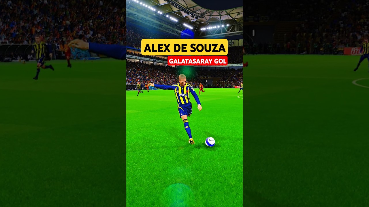 Alex De Souza Galatasaray Gol #shorts #fenerbahçe #galatasaray #pes2021