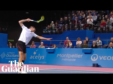 Alexander Bublik smashes three rackets on court after exit at the Open Sud de France