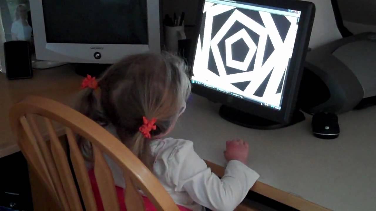 Alexis Enjoying her new ELO TouchScreen! THANK YOU ELO!!.wmv