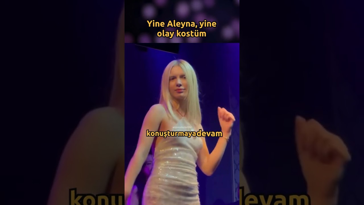 Aleyna Tilki, bu kez de böyle bir kıyafetle performans sergiledi. 🤔