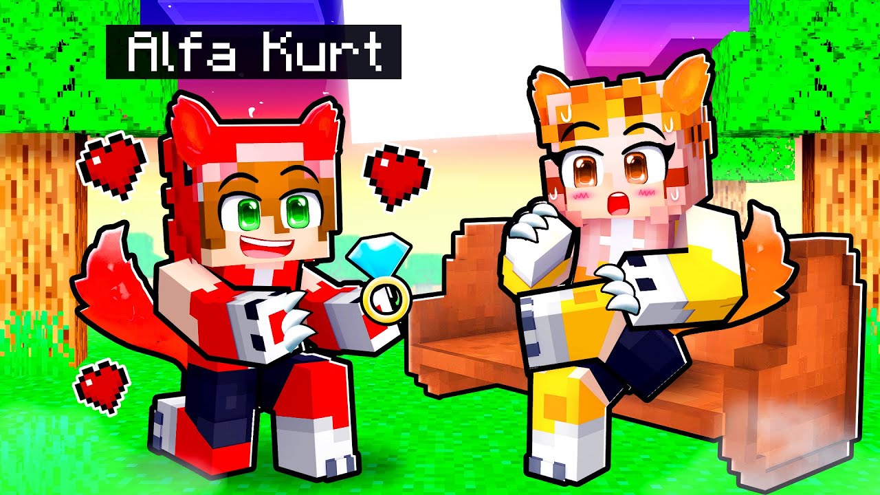 ALFA KURT Minecraft'ta EVLENME TEKLİFİ ETTİ!