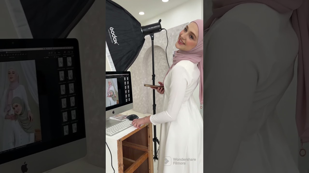 Alhumaira tudung photo shoot session