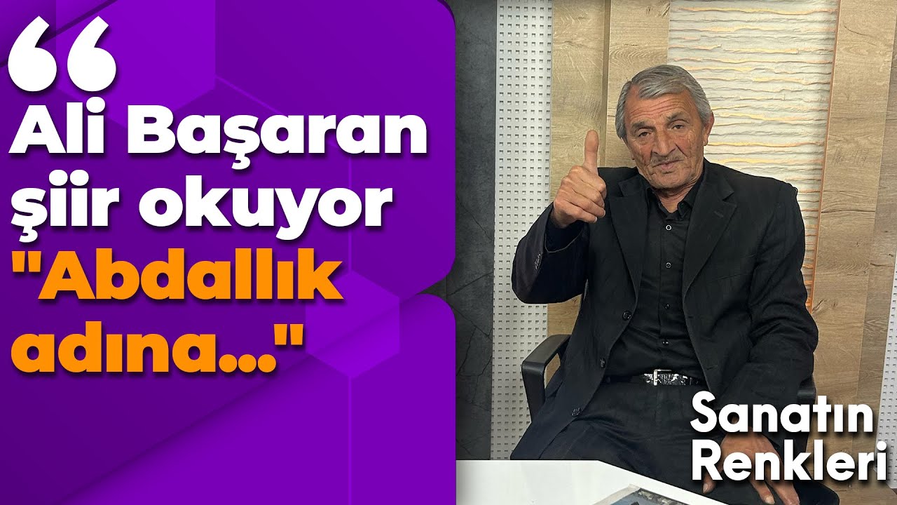 Ali Başaran Canlı yayında şiir okuyor 