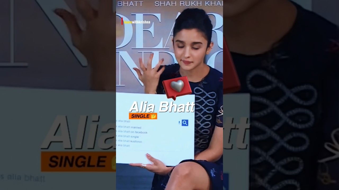 Alia Bhatt Answers: Are You Single? 👀 | Rapid Fire Q&A #Shorts
