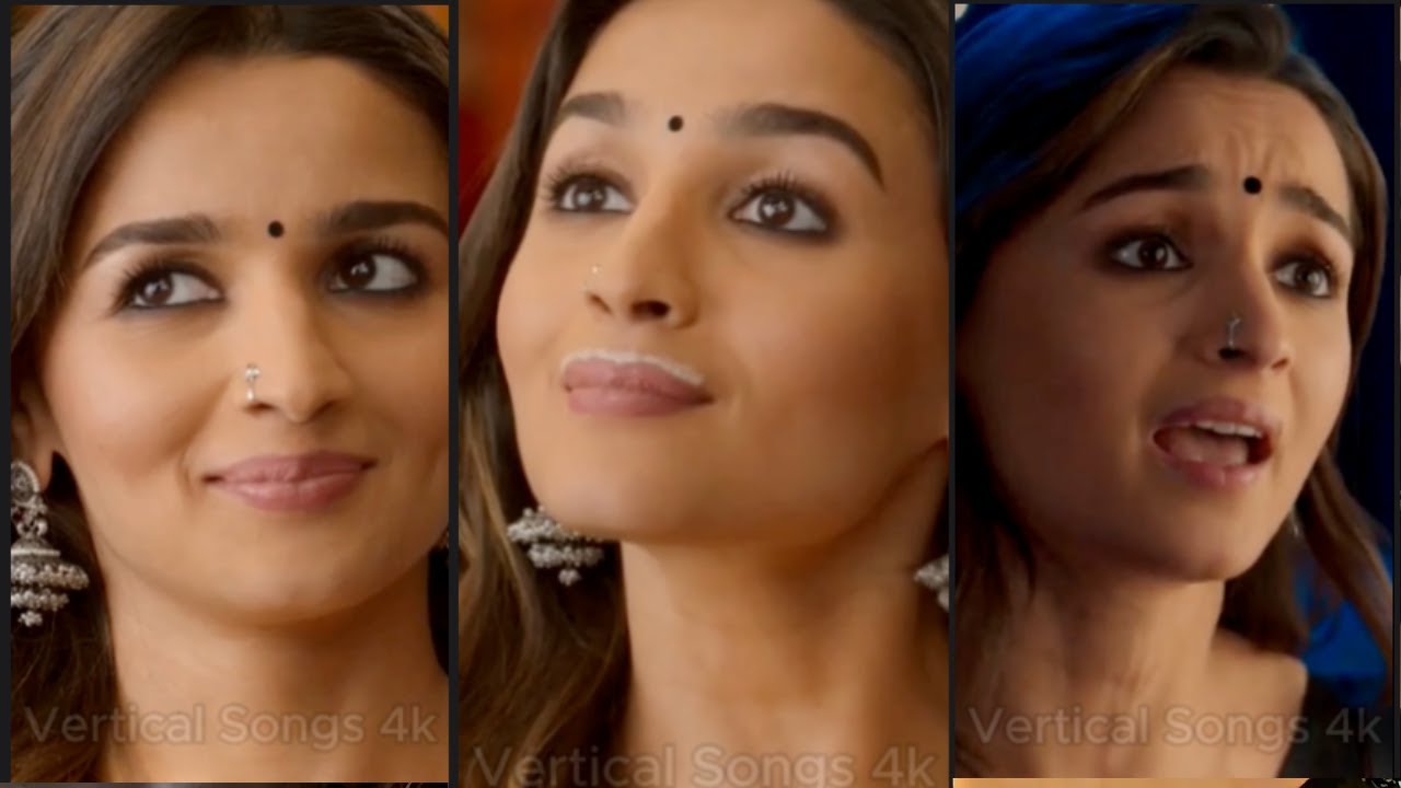 Alia Bhatt Face Edit | Vertical Songs 4K | Rocky Aur Rani Kii Prem Kahaani | Hindi Actress |