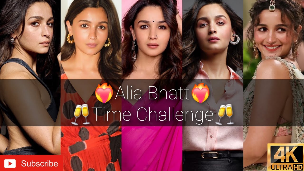 Alia Bhatt🥂❤️‍🔥😈Time Challenge|Stop Go Challenge|Actres