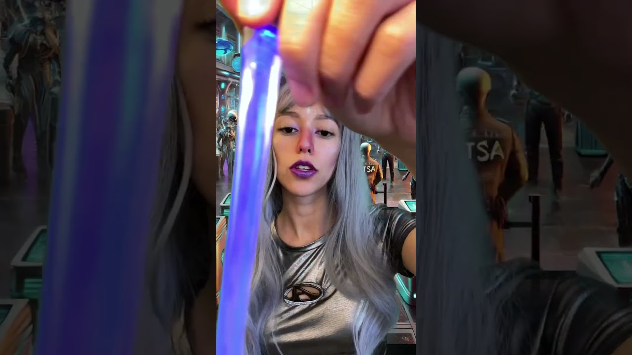 Alien TSA Intergalactic Airport 👽🛸🛃 #asmr #tsa #roleplay #alien #alienrp #explore #viralshorts